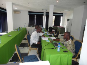 NTD experts work to reshape Ghana's national treatment strategy for SCH and STH. Photo: Joseph Koroma, FHI360