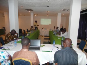 Ghana's NTD Program Manager outlines the country's current STH and SCH situation. Photo: Joseph Koroma, FHI360