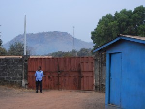 Outside the NTD warehouse in Makeni, Sierra Leone. Photo: P.Nersesian, JSI