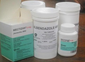 Donations of Ivermectinand Albendazole from Merck and GlaxoSmithKline made to the NTD Program. 