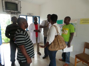 Cross-border collaboration discussions between Ghana and Cote d’Ivoire port health staff